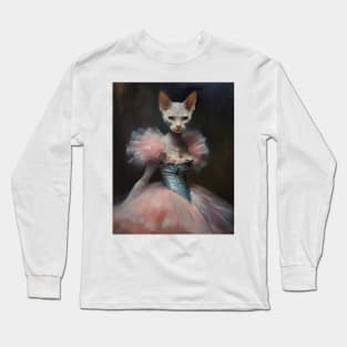 Feline Enchante The Graceful Sphinx Long Sleeve T-Shirt